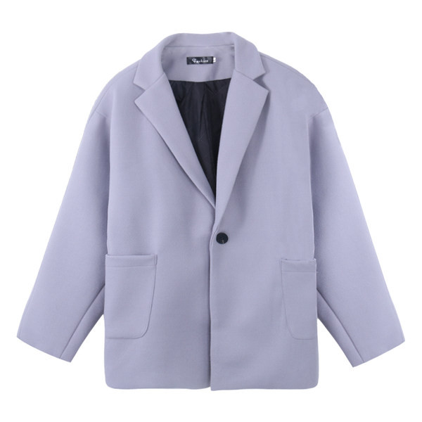 Férfi őszi-téli kabát több színű zsebbel