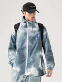 Muška proljetna jakna s kapuljačom i vezicama