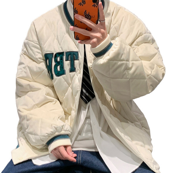 Steppelt hatású férfi baseball kabát