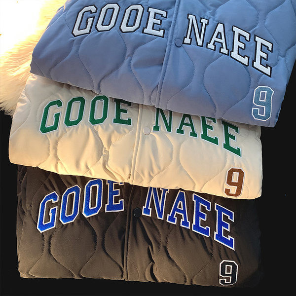 Új modell férfi kabát kapucnival és felirattal