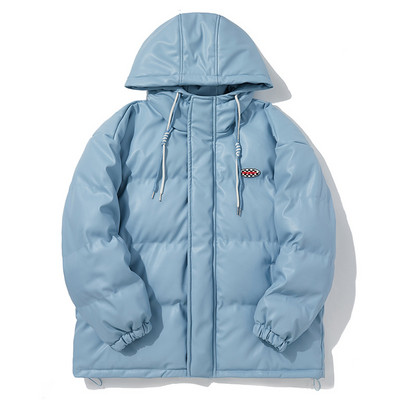 Laia mudeliga meeste jope kapuutsiga