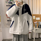 Férfi téli kabát kapucnival - nagy méret