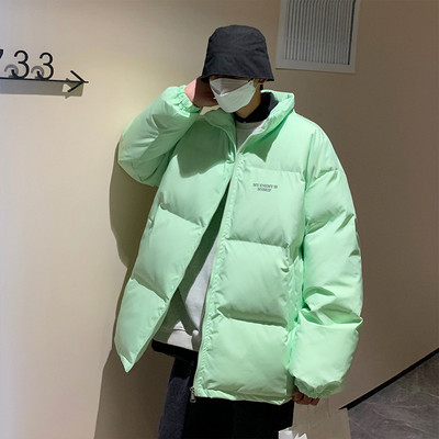 Férfi kabát cipzárral és magas gallérral - különböző színekben