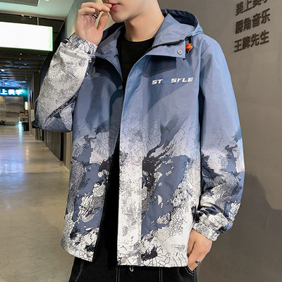 Új modell tavaszi-őszi férfi kabát színes mintákkal