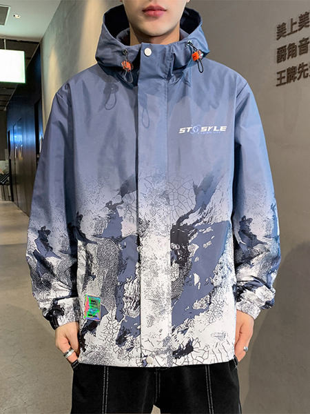 Új modell tavaszi-őszi férfi kabát színes mintákkal