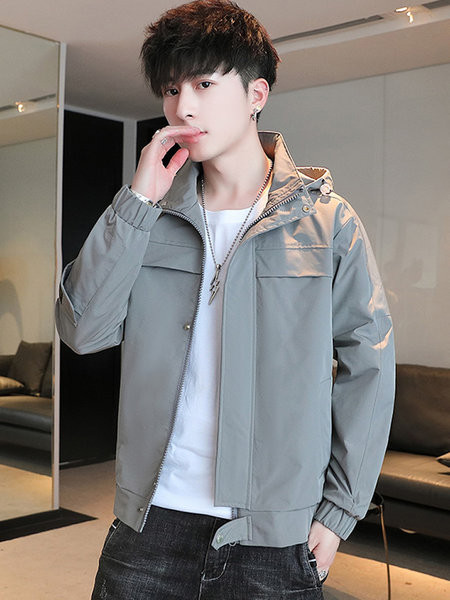 Tavaszi férfi kabát kapucnival - többféle színben