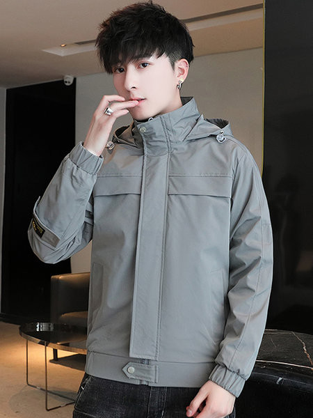 Tavaszi férfi kabát kapucnival - többféle színben