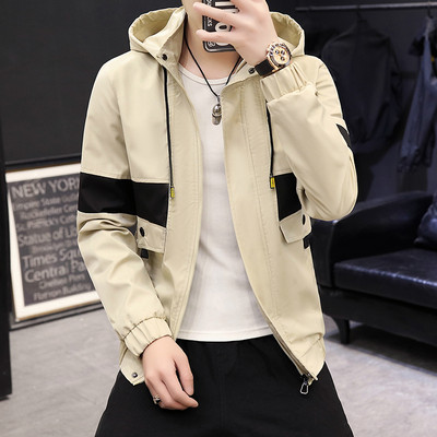 Kapuutsiga kevad-sügis meeste jope