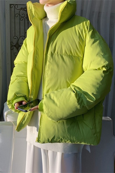 Vastag téli kabát cipzárral - különböző színekben