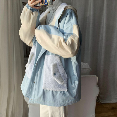 Férfi kabát gombokkal - széles modell