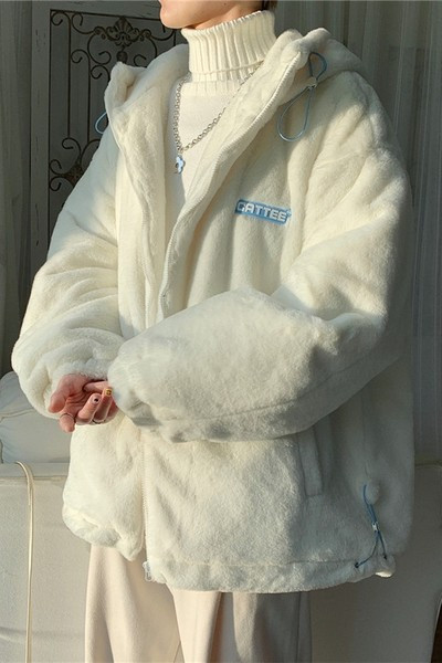 Novi model muške perjanice sa kapuljačom u bijeloj i plavoj boji