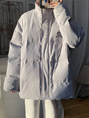 Talveks sobiv kõrge kaelusega lai meeste jope