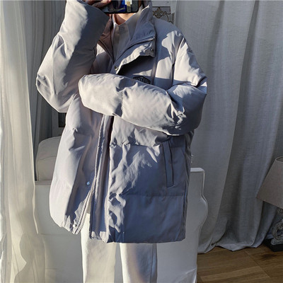 Talveks sobiv kõrge kaelusega lai meeste jope