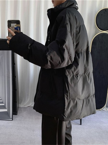 Talveks sobiv kõrge kaelusega lai meeste jope