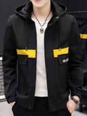 Kapuutsi ja taskutega kevad-sügis meeste jope