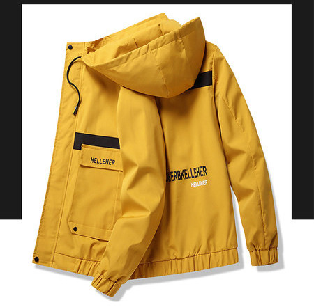 Kapuutsi ja taskutega kevad-sügis meeste jope