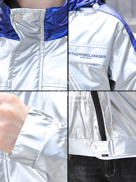 Téli férfi kabát kapucnival és gumival