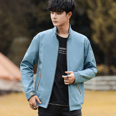 Vékony tavaszi-őszi férfi dzseki cipzárral