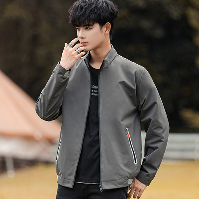 Vékony tavaszi-őszi férfi dzseki cipzárral