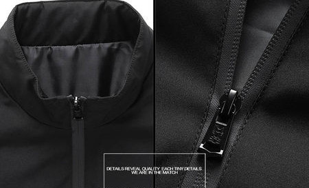 Vékony tavaszi-őszi férfi dzseki cipzárral