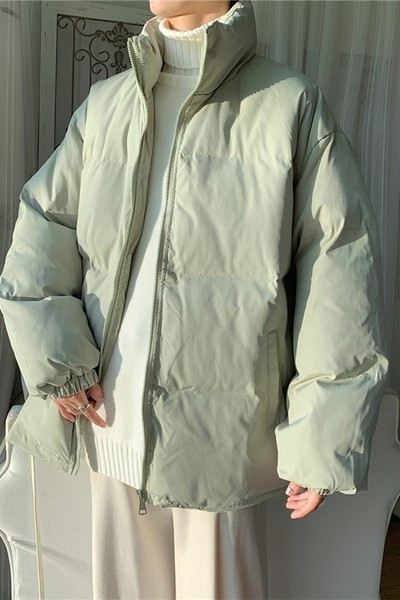 Férfi széles kabát magas gallérral - több színben