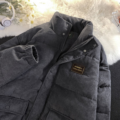 Férfi dzseki széles sima modell zsebekkel