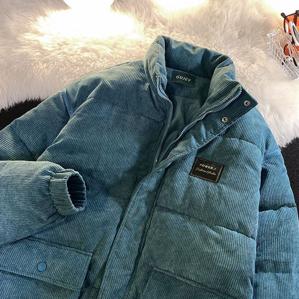 Férfi dzseki széles sima modell zsebekkel