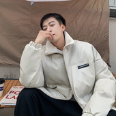 Muška zimska jakna od eko kože