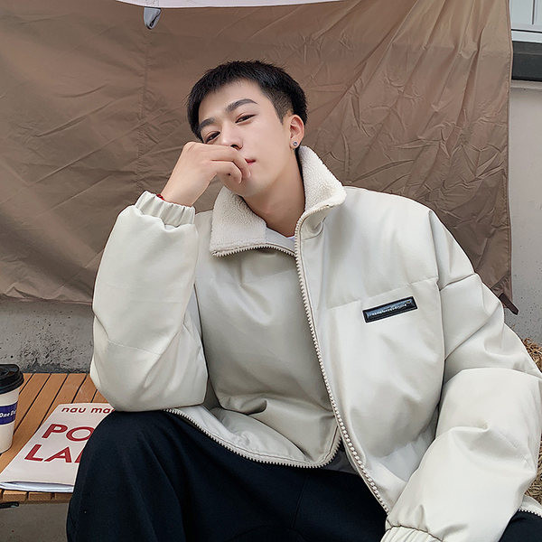 Muška zimska jakna od eko kože