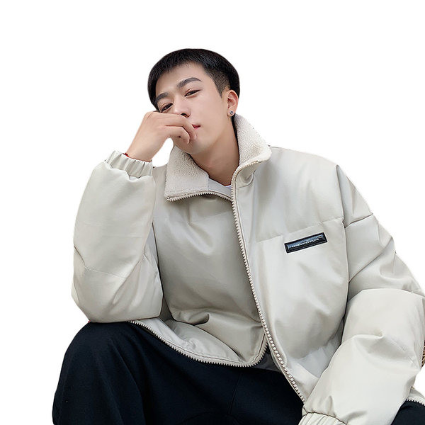 Muška zimska jakna od eko kože