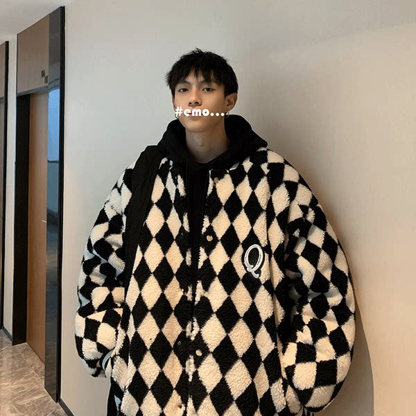 Modern férfi kabát gombokkal