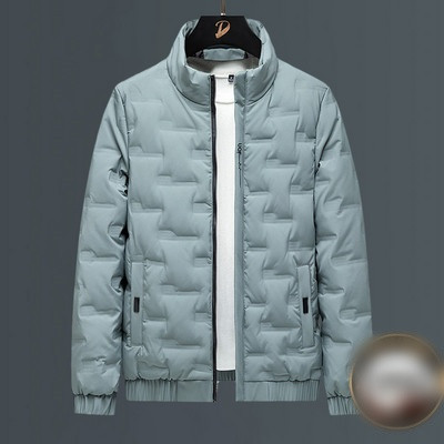 Modern férfi kabát sima modell kapucnival