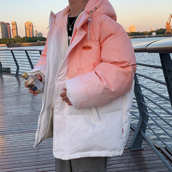 Férfi téli melegítő irizáló színekben