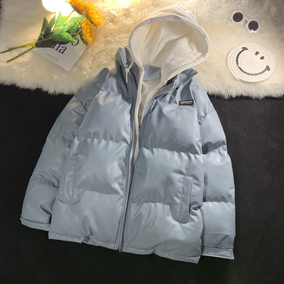 Új modell férfi kabát kapucnival és emblémával