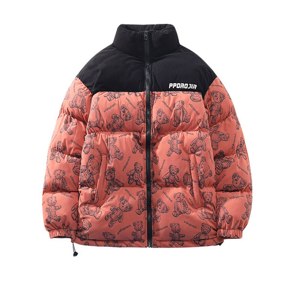 Új modell férfi téli kabát nyomtatással - két színben