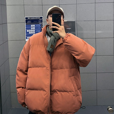 Χειμερινό ανδρικό μπουφάν με φερμουάρ - φαρδύ μοντέλο