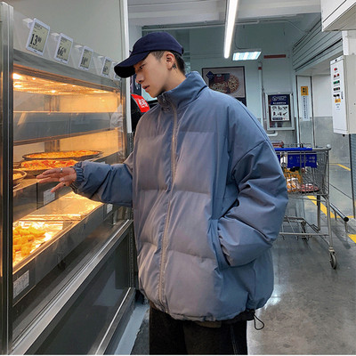 Χειμερινό ανδρικό μπουφάν με φερμουάρ - φαρδύ μοντέλο