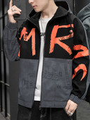 Férfi kabát cipzárral és kapucnival - két színben