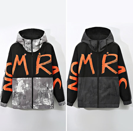 Férfi kabát cipzárral és kapucnival - két színben