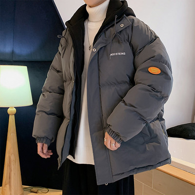 Meeste jope lai tavaline kapuutsiga mudel