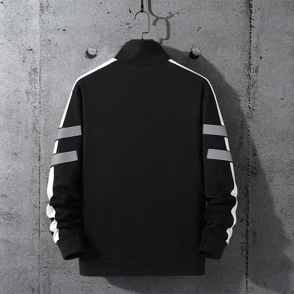 Kevad-sügisne helkurtriipudega lukuga meeste jope