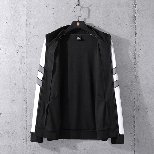 Kevad-sügisne helkurtriipudega lukuga meeste jope