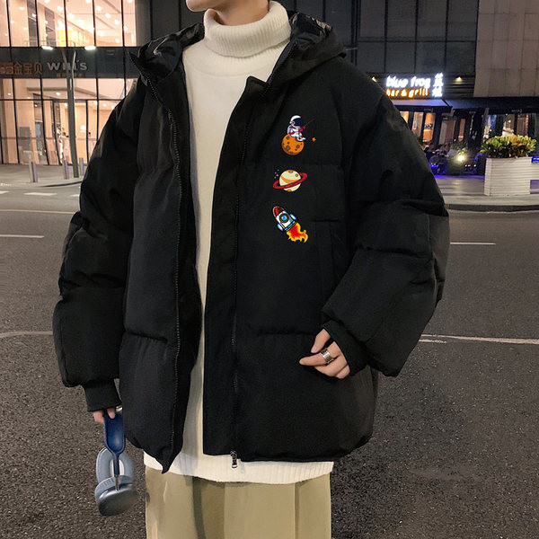 Férfi kabát mentes modell rátéttel