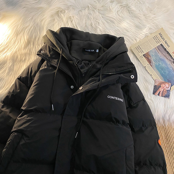 Meleg téli férfi kabát kapucnival