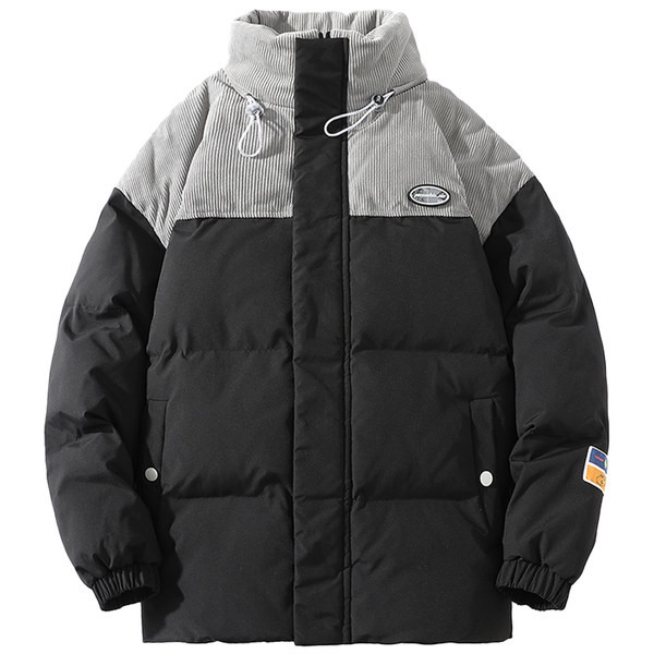 Ανδρικό μπουφάν με ψηλό γιακά και φερμουάρ σε πολλά χρώματα