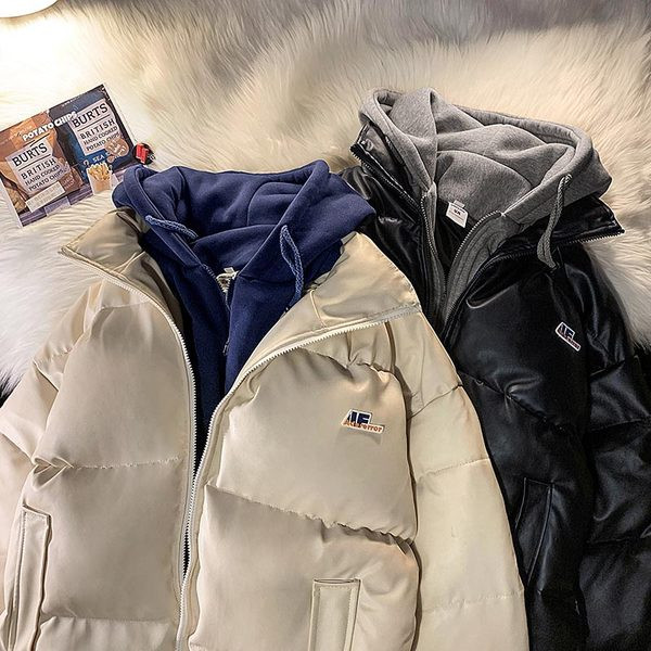 Ανδρικό χειμωνιάτικο μπουφάν με κουκούλα και φερμουάρ