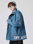 Férfi kabát két színben felirattal