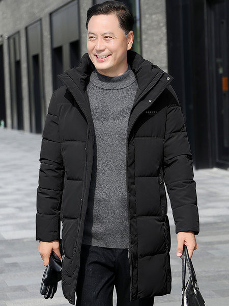 Pika mudeli nööpidega meeste jope