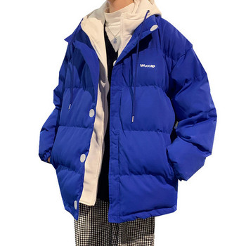 Χειμερινό ανδρικό μπουφάν με κέντημα σε δύο χρώματα