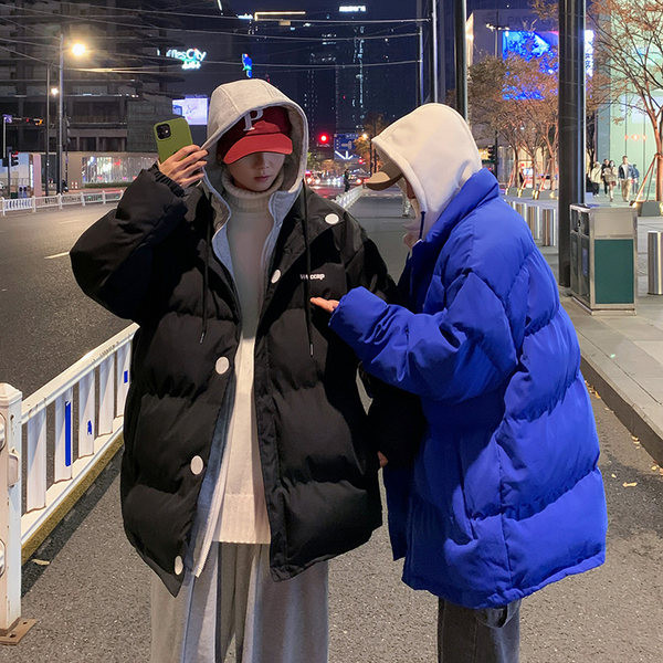 Χειμερινό ανδρικό μπουφάν με κέντημα σε δύο χρώματα